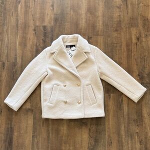 Zara Kids Beige Pea Coat